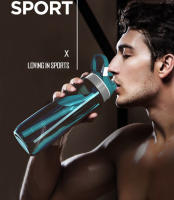 Botella Deportiva De 750ml Con Tapa De Agua Para Camping Senderismo Exterior Plástico Transparente Libre De BPA Para Hombres - details 2