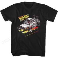 Camiseta Back to the Future Para Hombres Y Mujeres Estampado Gráfico Moda Hip Hop Ropa De Calle Manga Corta Talla Grande Unisex - details 1