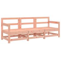 vidaXL Juego de muebles jardín 3 pzas madera maciza pino Pino natural, Pino blanco, Pino gris Conjunto Terraza Muebles Jardín Exterior Juego de Muebles de jardín Mueble Jardín Exterior Muebles de Salon Exterior - details 1
