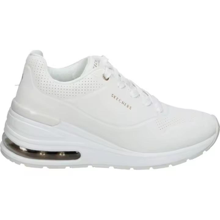 SKECHERS | Zapatilla Skechers Million Air para Mujer – Deportiva en Color Blanco – Sneaker con Cierre de Cordones – Estilo Casual – Cómodas y de Alta Calidad – Modelo 155401-WHT - 1