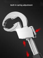 Llave De Doble Final Ajustable De Aleación De Aluminio Herramienta De Reparación Para Grifos Y Lavabos En Baño Llave De Fregadero Universal - details 6