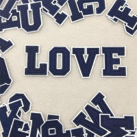 26pcs Parches Bordados De Letras Azules Navy A-Z Para DIY Sastre Para Ropa Bolsos Sombreros Decoración Paquete De 1 Pieza - details 2