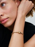 Pandora - Pulsera de Cadena de serpiente con Cierres de corazón - details 2