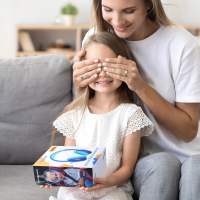 Tronsmart KH02 Auriculares inalámbricos Bluetooth 5.3 para niños, hasta 45 horas de reproducción, plegables y portátiles, micrófono incorporado, limitador de volumen a 93dB, diseño rosa Princesa, ideales para escuela, viaje y avión - details 9