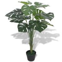 vidaXL Planta Monstera Artificial y Maceta Verde Decoración Hogar Flores Dimensiones 45 cm,  70 cm,  130 cm y mas - details 3