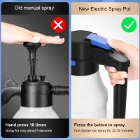 Botella De Espuma De Nieve Eléctrica 2/1.5L Con Recarga USB De 2300mAh Lanzador De Agua Para Limpieza De Ventanas Y Lavado De Coche - details 8