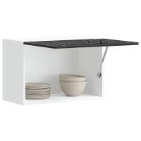vidaXL Armario de pared de cocina Lucca madera ingeniería blanca en color Blanco/Roble ahumado/Roble Sonoma y más | almacenamiento funcional diseño moderno para baño dormitorio sala - details 5