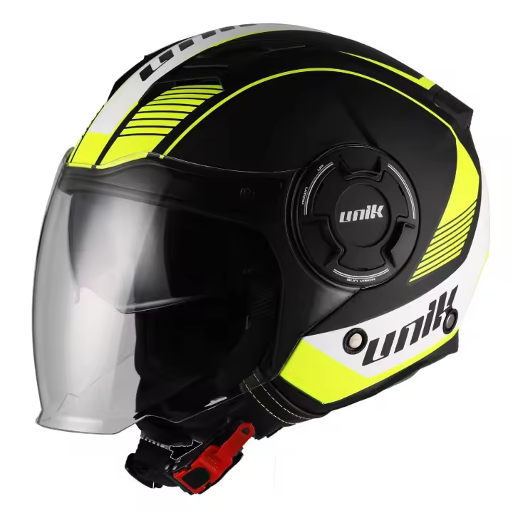 Casco Moto Casco Unik Cj -11 C/gafas Solar Wolf   Ce U - 1