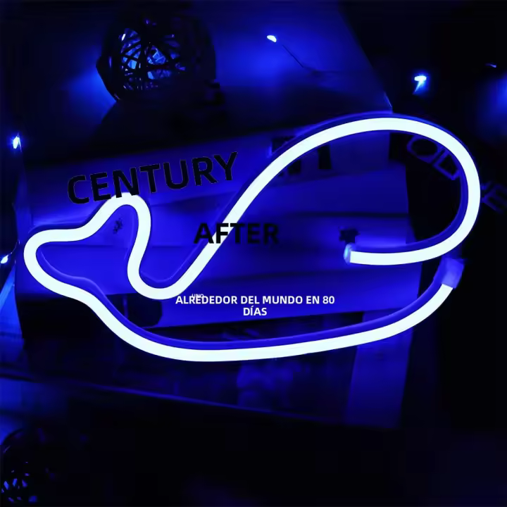 Luz De Neón LED USB/Batería Para Decoración De Pared De Fiesta Barra De Cerveza Artículos De Ambiente No Incluye Baterías - 1