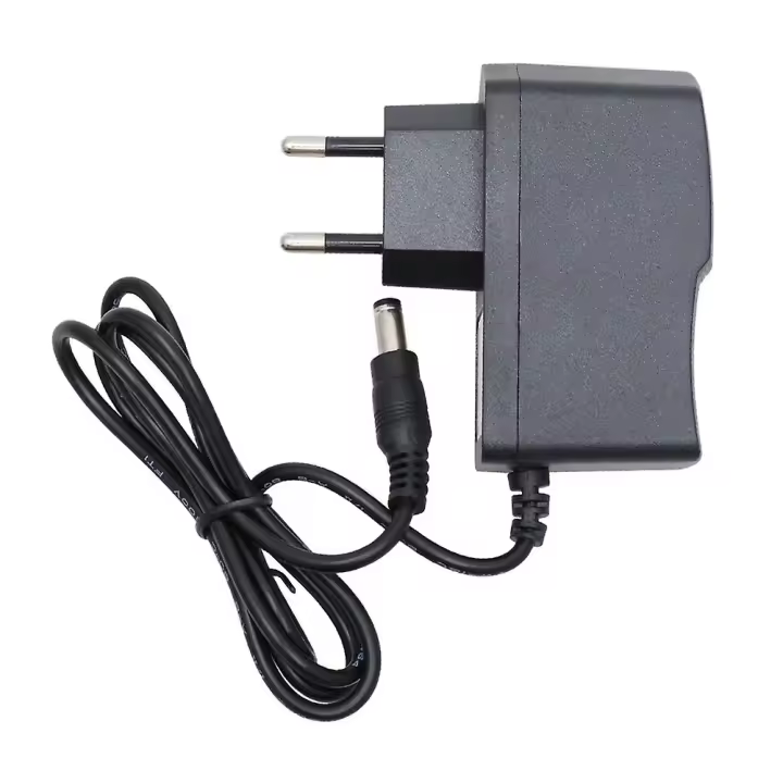 UDS 5,5mm x 2,1mm Adaptador DC 12V 1A Cargador de corriente CA Fuente de alimentación para cámara CCTV (Negro) - 1