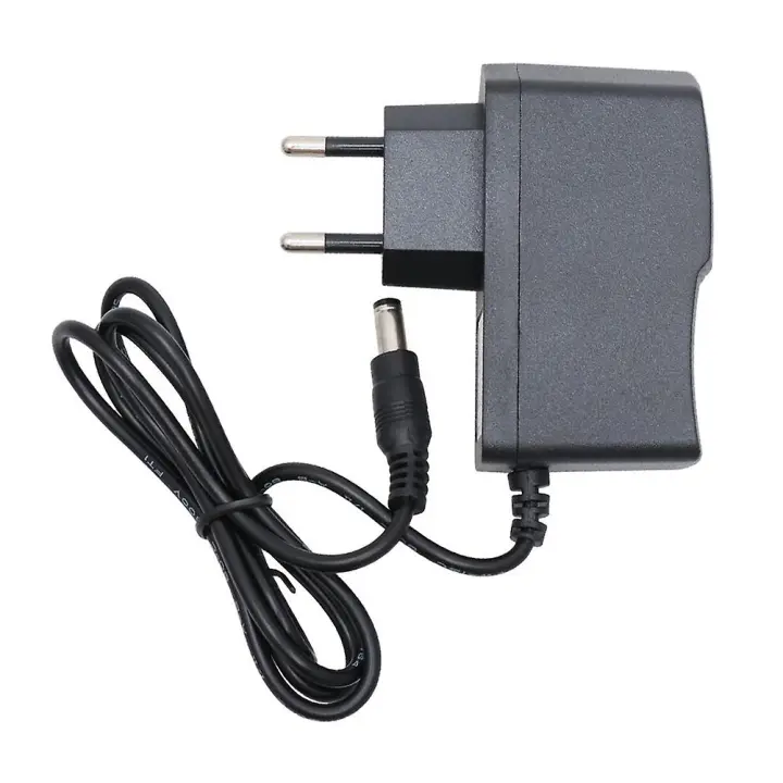 UDS 5,5mm x 2,1mm Adaptador DC 12V 1A Cargador de corriente CA Fuente de alimentación para cámara CCTV (Negro) - 1