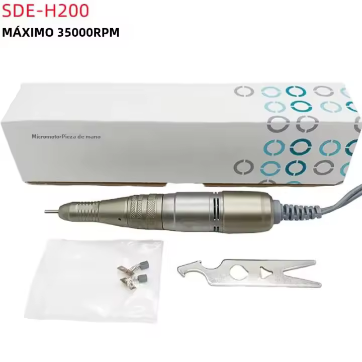 Pincel De Taladro 30000RPM SDE H200 Para Caja De Control STRONG210 Máquina De Manicura Eléctrica Herramienta De Uñas Con Mango - 1
