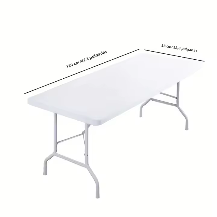 Mantel Rectangular Lavable Para Fiestas Al Aire Libre Y Camping Tamaño 4ft/6ft Elástico Y Ajustable Para El Hogar - 1