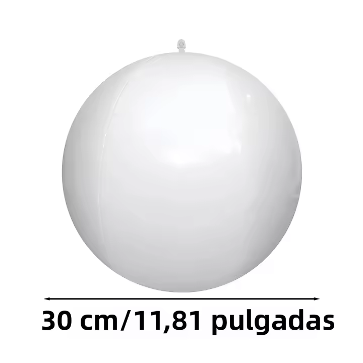 Bola De Navidad Inflable LED De 16 Colores Luminosa Y Remotamente Controlada Bola Decorativa De Festival Para Agua Y Playa PVC 40cm - 1