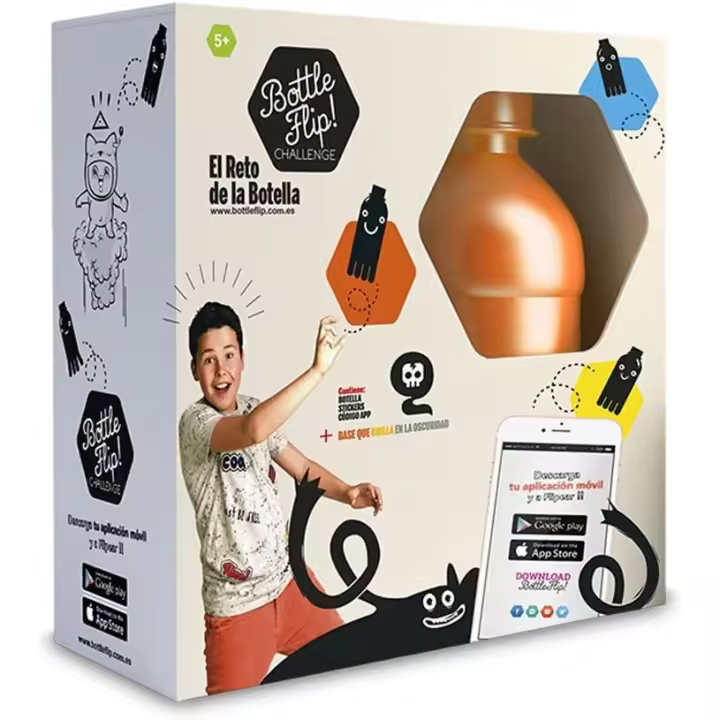 TOY PARTNER - EL RETO DE LA BOTELLA - BOTTLE FLIP - JUEGO 23X25 CM - 1