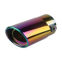 Tubo De Escape De Coche Universal En Acero Inoxidable Redondo Con Finalización En Cromo Pieza De Repuesto Para Automóviles - details 1