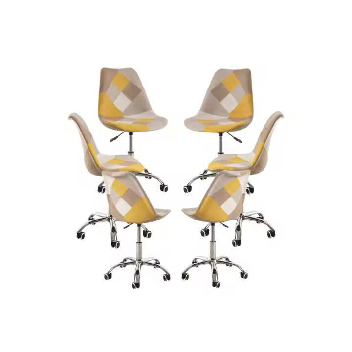 Pack 6 Sillas Neo Patchwork - Amarillo - 1