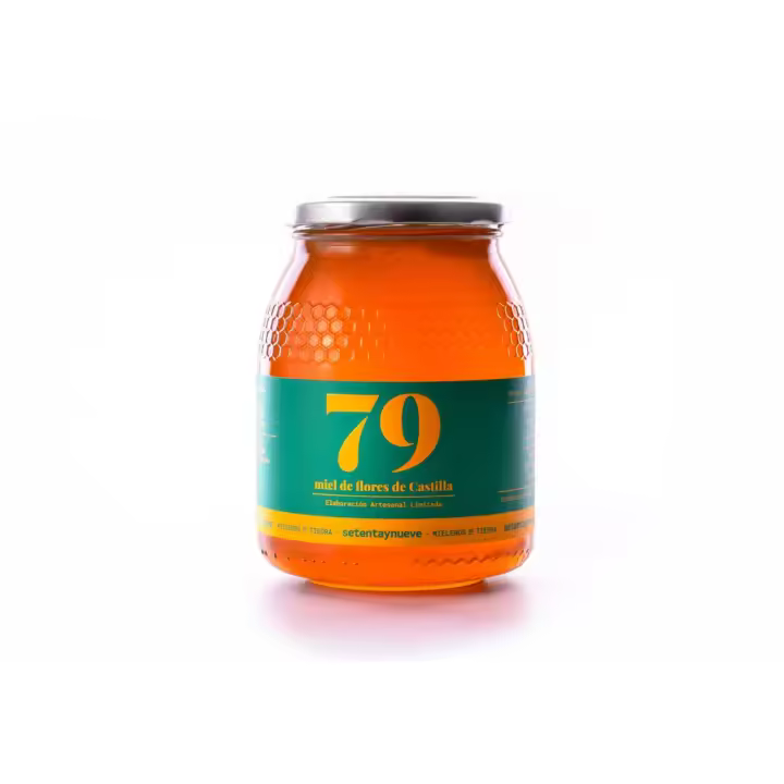 79 Setentaynueve - Miel de Flores de Castilla 100% Natural  Miel de Tomillos, Retamas, Almendros y Cantuesos  Sabor Floral y Farináceo  Origen: Tiedra y Arribes del Duero - 1