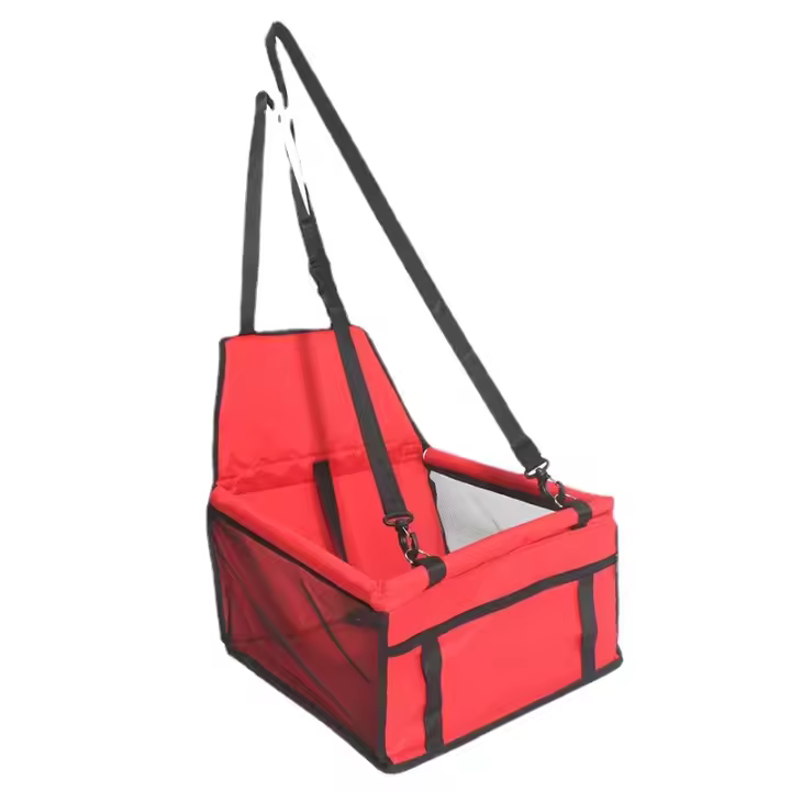 Asiento De Coche Para Mascotas Transpirable Plegable Y Lavable Seguro Para Viajes Para Perros Y Gatos Funda De Almohadilla Impermeable Desmontable Accesorios Para Mascotas - 1