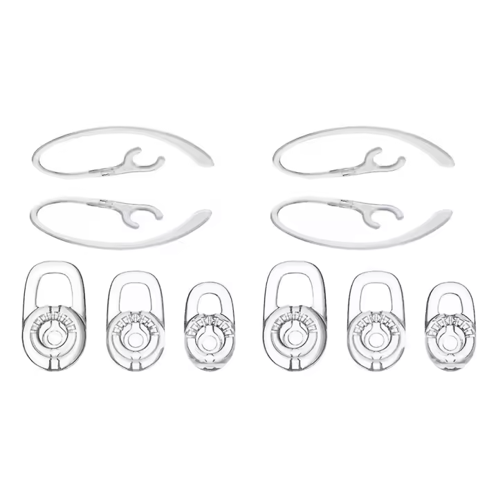 10x Silicone Ear Tips With 360 Degree Rotating Ear-hook For Plantronics M70 - 1
