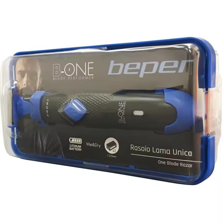 BEPER 40.331 Afeitadora  con Tecnología Wet & Dry con una sólo cuchilla incluida - 1