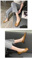 Zapatos De Mujer Mary Jane Retro Cuadrados Plana Minimalista Moda Zapatos Casuales Ligeros Para Primavera Y Otoño - details 8