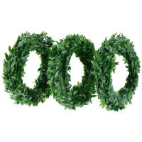 Corona De Hojas De Iva Artificial 7.5 Metros Vines De Plantas Falsas Para Decoración De Hogar Boda Navidad Interior Exterior Jardín Festivales - details 0