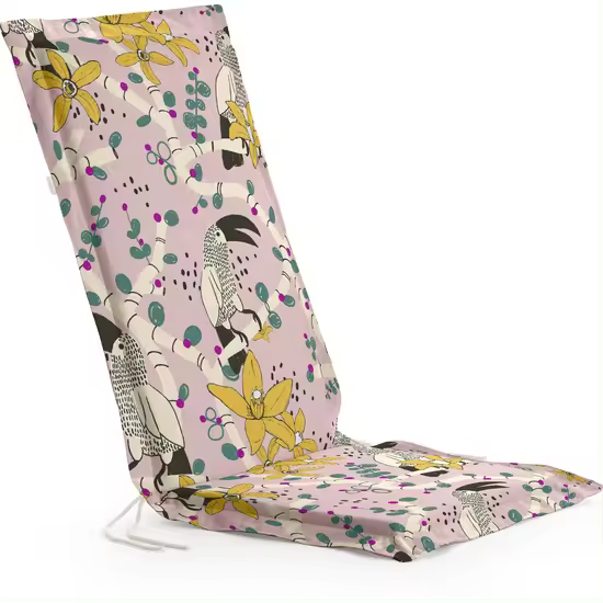 BL BELUM - Cojín  Silla de Jardín - Medidas Producto: Asiento sin volante: Grosor: 4 cm / Ancho: 41 cm / Largo: 37 m Respaldo sin volante: Grosor: 4 cm / Ancho: 53 cm / Largo: 64 cm - Modelo: 0120-409 - 1