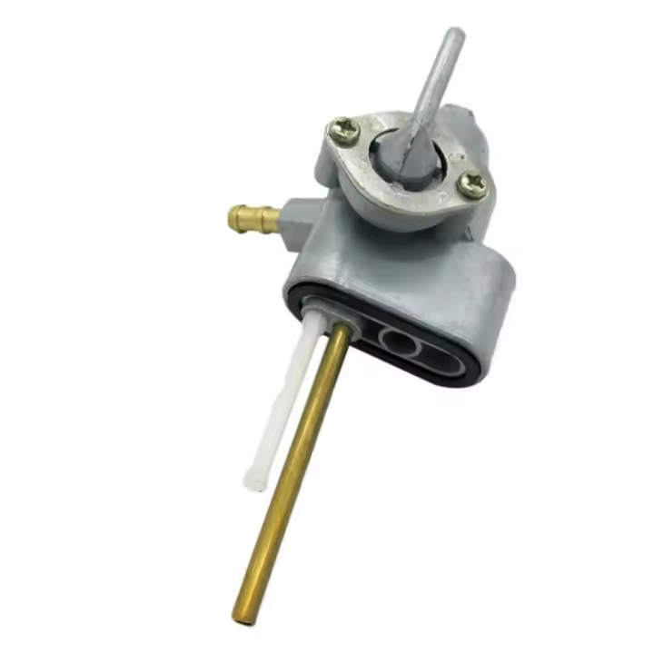 Interruptor De Tanque De Combustible Para Motocicleta Pieza De Repuesto Del Motor De Aceite Petcock Compatible Con Honda XL125 XL250 XL350 CB100 CB125 Color Plata - 1