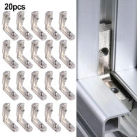 20pcs T Slot Aluminio Perfil L-Forma Soportes Internos Ocultos Con Tornillos Para Perfil De Aluminio Herramientas De Carpintería DIY - details 0
