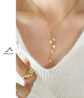 Colgante de corazón de acero inoxidable  chapado en oro de 18K para mujer, deslustre impermeable, collar de borla larga Collar con colgante de corazón de acero inoxidable , cadena para el cuello con cordones, joyería resistente al agua, Collar de regalo - details 7