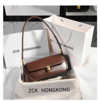 Bolso De Hombro Retro Para Mujer De Cuero Genuino Color Sólido Versátil Para Primavera Y Verano Diseño Nítido Porta Llaves - details 19