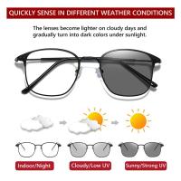 Gafas Anti Luz Azul Fotocromáticas UV400 Para Hombres Y Mujeres Lentes Anti Radiación Para Computadora Y Juego Gafas De Sol - details 3