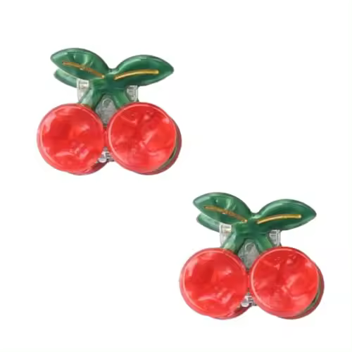 Mini pinza para el pelo con forma de limón, pinza pequeña con forma de garra para mujer, pinza para el pelo de acetato, pinza pequeña para el pelo, 1 unidad (paquete de 2) - 1