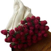 Manta De Rosas Terminadas En Crochet Suave De Acrílico Para Regalo De Día De La Madre Para Mamá Manta Para Sofa Y Cama - details 21