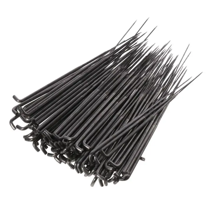 100Pcs Agujas De Felteado Plateado 3.07 Pulgadas Herramienta Para Tricotar Y Artesanía De Peluche Material Acero Para Mujeres Adultos - 1