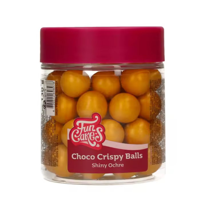 Bolas Crujientes De Chocolate Funcakes - Shiny Ochre (130 G) - 1