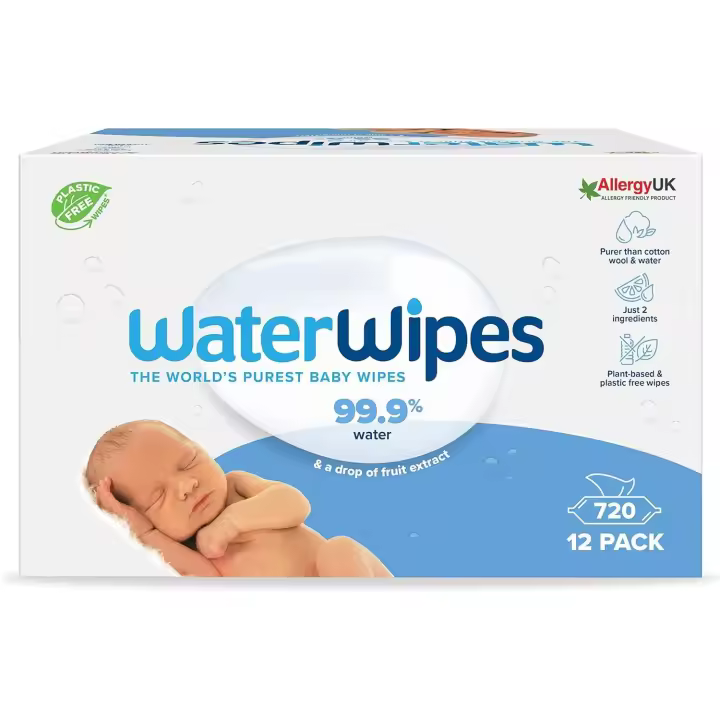 TOALLITAS WATERWIPES PACK 12x60UDS TOALLITAS PARA BEBES - 1