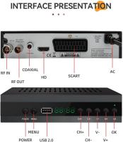 Tienda  Nuevo Español TDT Decodificador TV DVB-T T2 H265 HEVC FTA Full HD PVR, USB, HDMI, SCART, sintonizador de TV Digital Terrestrial, receptor Digital de Alta definición Full HD 1080p - details 0