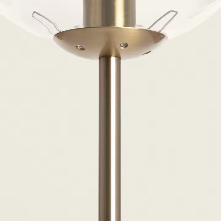LEDKIA LIGHTING - Lámpara de Pie Moonlight Clear | Diseño Elegante y Único | Soporte Bombilla E27 | Interior IP20 | Dimensiones 1510x250 mm, Transparente, Metal y Cristal - 1