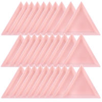 Juego De Bandejas Triangulares Para Arte De Uñas 5/10/20/30 Piezas Organizador De Joyas Y Cuentas Almacenamiento Y Exhibición En Color Rosa Y Blanco - details 12