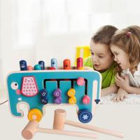 Pequeños, juguetes Educativos de Madera para martillar, golpear, golpear y disparar - details 0