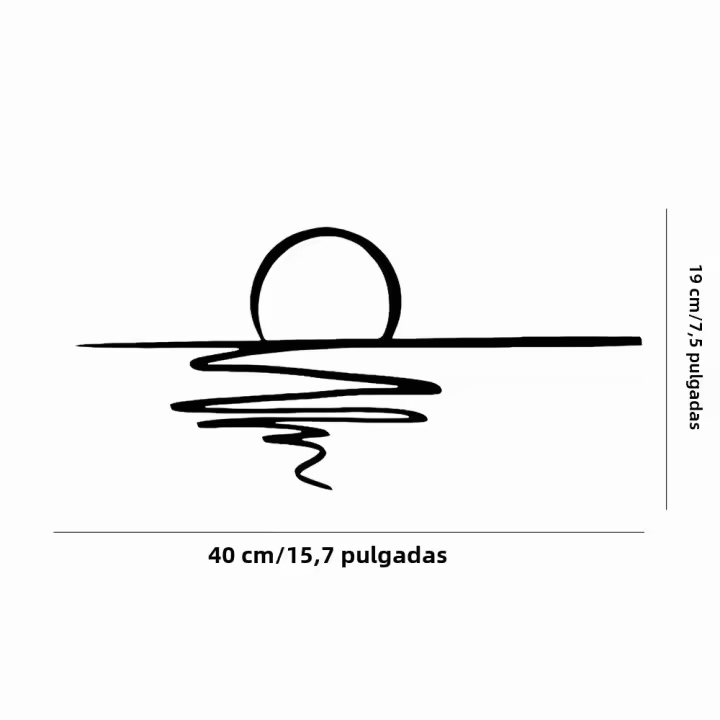 Arte De Pared De Metal Sunrise / Sunshine Decoración Matizada Para Dormitorio Sala De Estar Cocina Baño Estilo Moderno Irregular - 1