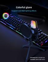 Micrófono Profesional Para Juegos De Computadora Condensador USB Para Streaming En Vivo Podcast Estudio Micrófono Karaoke Kit De Microfonos Para PC Y Portátil - details 2