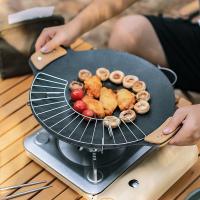 Manija De Barbacoa De Madera Antiaderente Y Resistente Al Calor Para Sartén De Barbacoa Y Plancha Camping Al Aire Libre - details 6