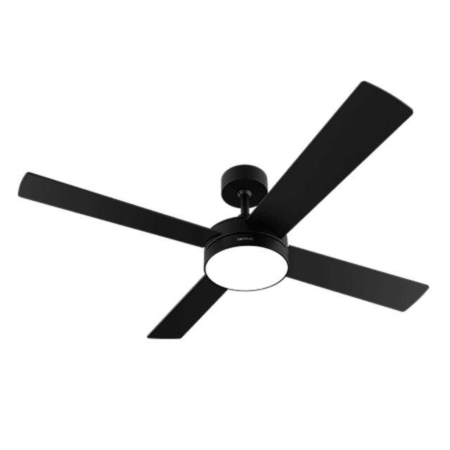 Cecotec - Ventilador de techo EnergySilence Aero 5200 Black Line de 132 cm con luz LED integrada, mando a distancia y… — oferta en Miravia