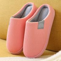 Zapatillas de casa de fondo suave y grueso para hombre y mujer, pantuflas de felpa para el hogar, zapatillas térmicas antideslizantes para interiores, Invierno - details 8