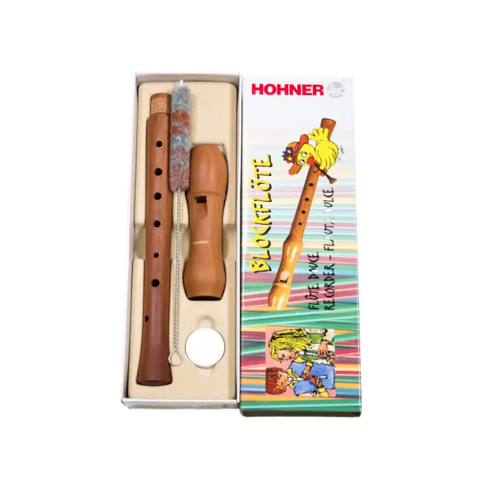 Flauta Hohner 9501 Madera Peral Digitación Alemana 2 piezas - 1