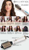 Bellissima Air Wonder - Cepillo de Aire Caliente 8 en 1, Revestimiento de Cerámica y Queratina, Secado y Volumen, 1000W, Accesorios Intercambiables - details 0
