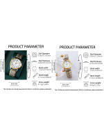 Reloj De Cuarzo Retro Elegante Para Parejas Reloj Analógico De Negocios Clásico Moda Regalo Para Amantes Material De Aluminio No Resistente Al Agua - details 6